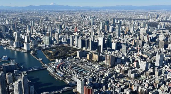 Tsukiji market landscape